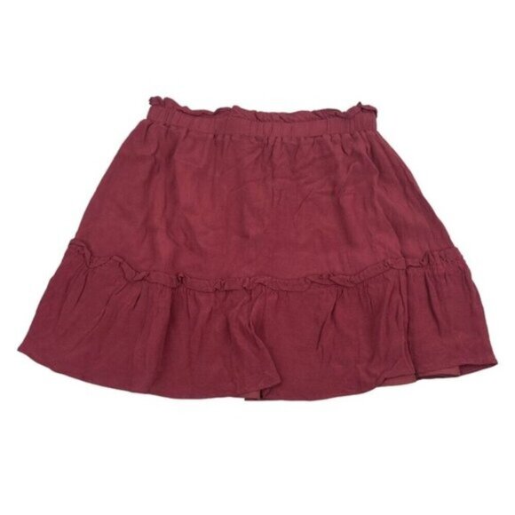 Aritzia Sunday Best Trixie A-Line Mini Skirt Womens Size Small Red - Picture 11 of 11